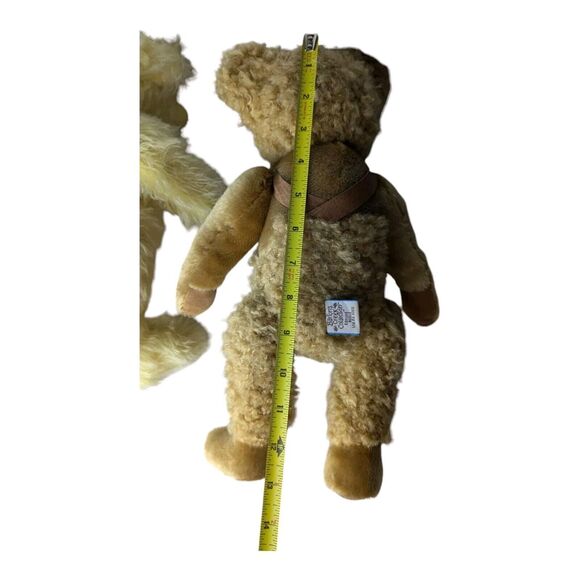 VTG 80s Yellow Mohair Grisly Teddy Bear from Germany And Bartons Creek Bear 13" - Picture 5 of 8